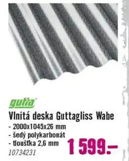 Hornbach Vlnitá deska Guttagliss Wabe nabídka