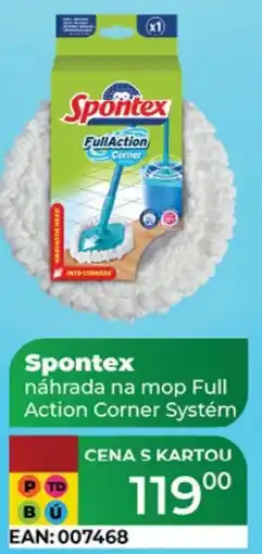 Tamda Foods Spontex náhrada na mop Full Action Corner Systém nabídka