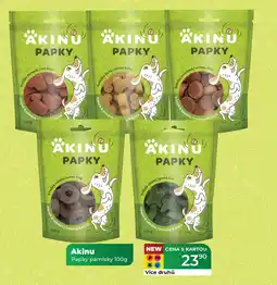 Tamda Foods Akinu Papky pamlsky nabídka