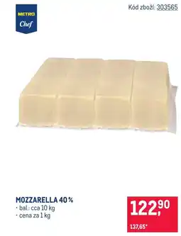 Makro Mozzarella 40% nabídka
