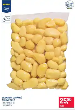 Makro Brambory loupané syrové celé nabídka