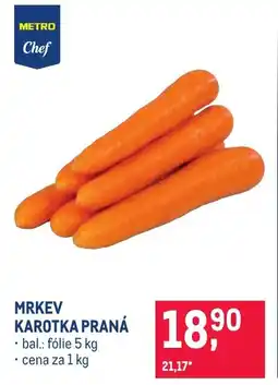 Makro Mrkev karotka praná nabídka