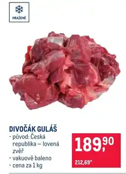 Makro Divočák guláš nabídka