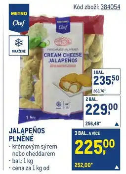 Makro Jalapeños plněné nabídka