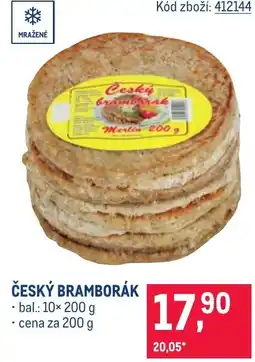 Makro Český bramborák nabídka