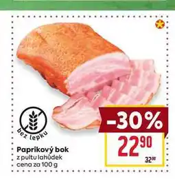 Billa Paprikový bok z pultu lahůdek cena za 100 g nabídka
