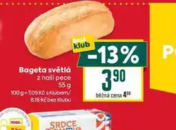 Billa Bageta světlá z naší pece 55 g nabídka