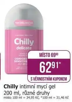 Teta Chilly intimní mycí gel nabídka
