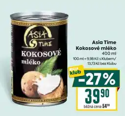 Billa Asia Time Kokosové mléko nabídka