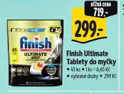 Albert Finish ultimate tablety do myčky nabídka