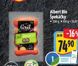 Albert Bio špekáčky nabídka