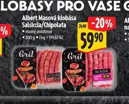Albert Masová klobása salsiccia nabídka