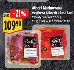 Albert Marinovaná vepřová krkovice bez kosti nabídka