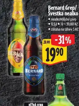 Albert Pivo bernard švestka nealko nabídka