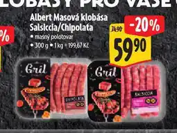 Albert Masová klobása chipolata nabídka