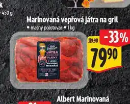 Albert Marinovaná vepřová játra na gril nabídka