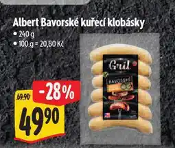 Albert Bavorské kuřecí klobásky nabídka