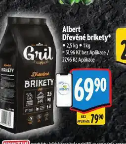 Albert Dřevěné brikety nabídka