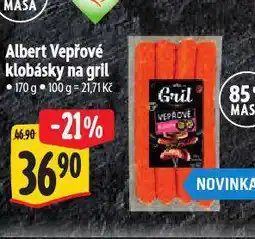 Albert Vepřové klobásky na gril nabídka
