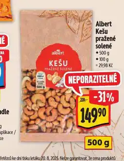 Albert Kešu pražené solené nabídka