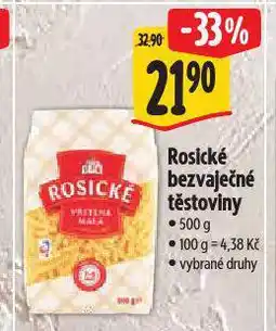 Albert Rosické těstoviny nabídka