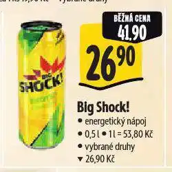 Albert Big shock! energetický nápoj nabídka
