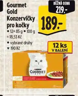 Albert Gourmet gold konzervy pro kočky nabídka