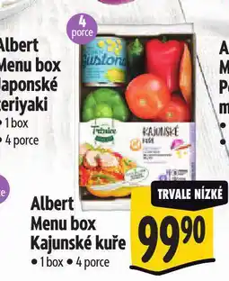 Albert Menu box kajunské kuře nabídka
