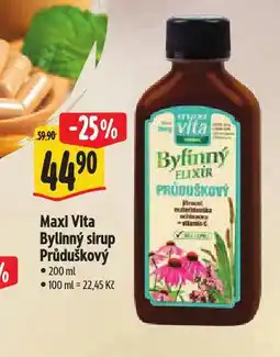 Albert Maxi vita bylinný sirup průduškový nabídka