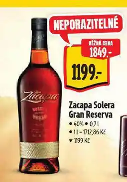 Albert Zacapa solera gran reserva nabídka