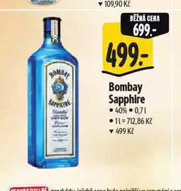Albert Bombay sapphire gin nabídka