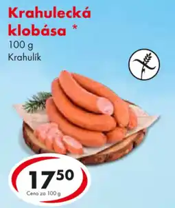 CBA Krahulecká klobása nabídka