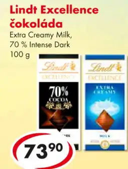CBA Lindt Excellence čokoláda nabídka