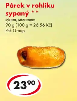 CBA Párek v rohlíku sypaný nabídka