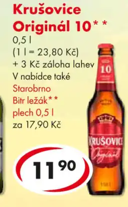 CBA Krušovice Originál 10 nabídka