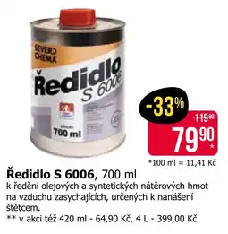 Teta Ředidlo S 6006 nabídka