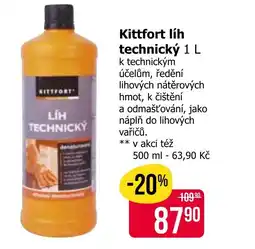 Teta Kittfort líh technický nabídka