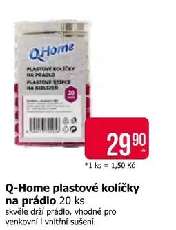 Teta Q-Home plastové kolíčky na prádlo nabídka