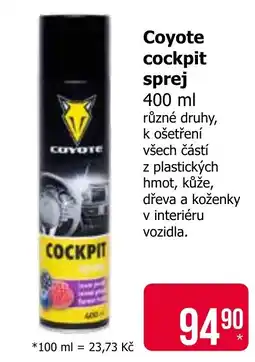 Teta Coyote cockpit sprej nabídka