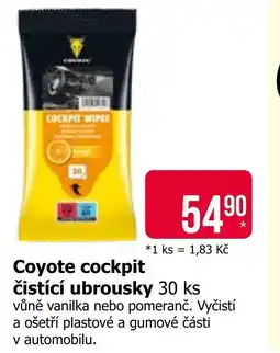 Teta Coyote cockpit čistící ubrousky nabídka