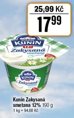 TEMPO Kunín Zakysaná smetana 12% nabídka