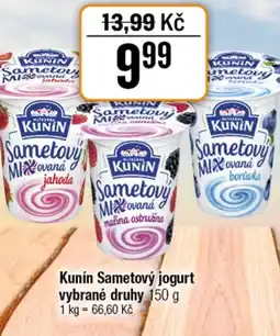 TEMPO Kunín Sametový jogurt nabídka