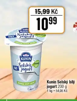 TEMPO Kunín Selský bílý jogurt nabídka