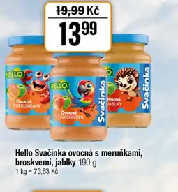 TEMPO HELLO Svačinka ovocná s meruňkami, broskvemi, jablky nabídka