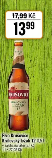 TEMPO Pivo Krušovice Královský ležák 12 nabídka