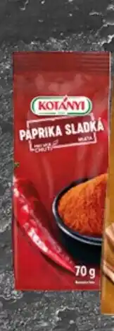 TEMPO Kōtányi Paprika sladká nabídka