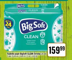 TEMPO Toaletní papír BigSoft Clean 3vrstvý nabídka