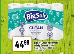 TEMPO BigSoft Clean kuchyňské utěrky 2vrstvé nabídka