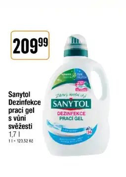 TEMPO SANYTOL Dezinfekce prací gel s vůní svěžesti nabídka