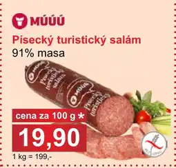 PLUS JIP Písecký turistický salám nabídka